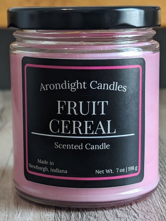Hand Crafted Other - Fruit Cereal Scented Candle 9oz Jar Handmade Soy Wax Blend Home Fragrance